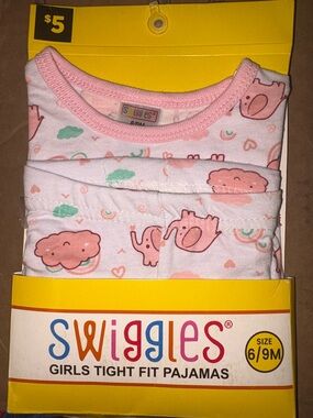 Swiggles Yellow Girls Tight Fit Pajama Set Packaging